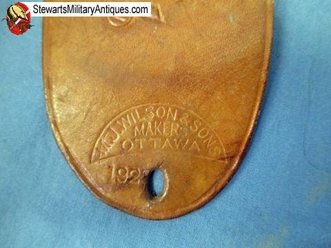  Canadian Post WWII Snake-Buckle Waist Belt 1925 — image 3