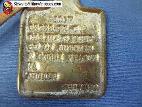  Italian WWII Soldiers Identity Tag — image 3