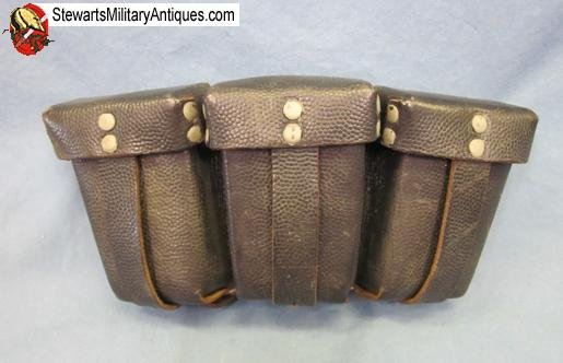  German WWII K98 3 Pocket Ammunition Pouch,Rbn Marked — image 2