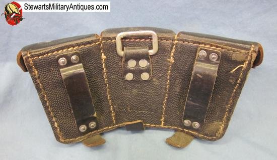  German WWII K98 3 Pocket Ammunition Pouch,Rbn Marked — image 3
