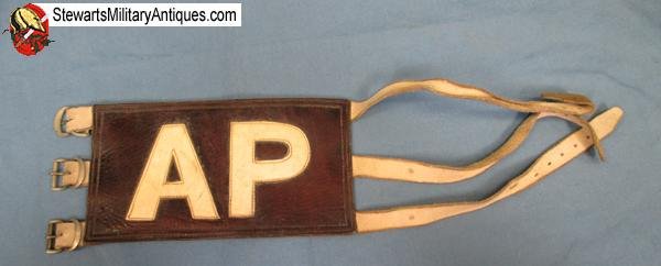  US Korean War Air Force Leather AP Armband — image 2
