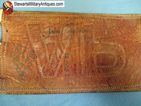  US Korean War Air Force Leather AP Armband — image 3