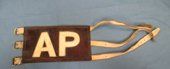 US Korean War Air Force Leather AP Armband