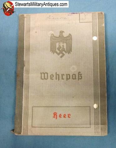  German WWII Army Pz-Jager Wehrpass, KIA Russia 1941  — image 2