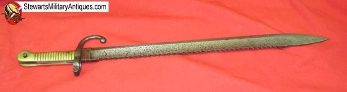  Belgian M1868 Pioneer Bayonet, Sawback — image 2