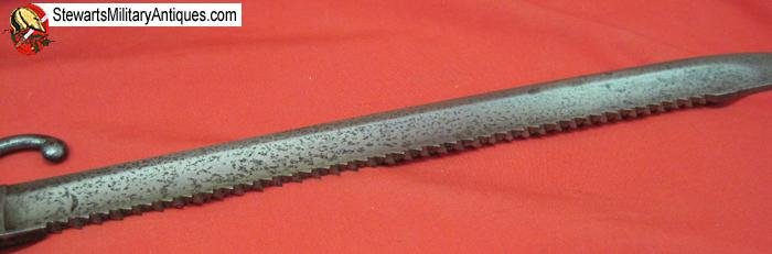  Belgian M1868 Pioneer Bayonet, Sawback — image 3