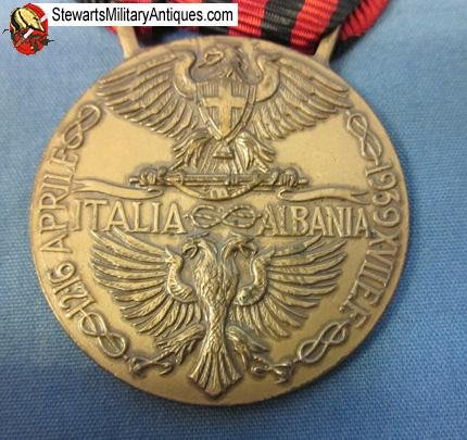  Italian WWII Albania Expedition Medal — image 4