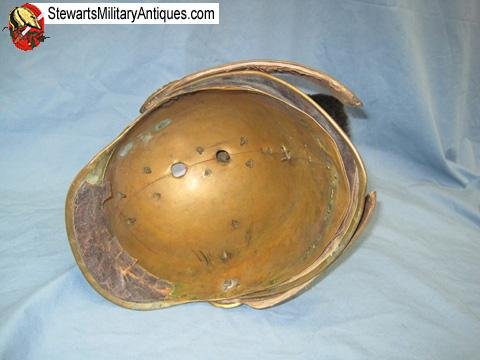  French Early 19th Century Sapeur & Pompier Brass Helmet — image 2