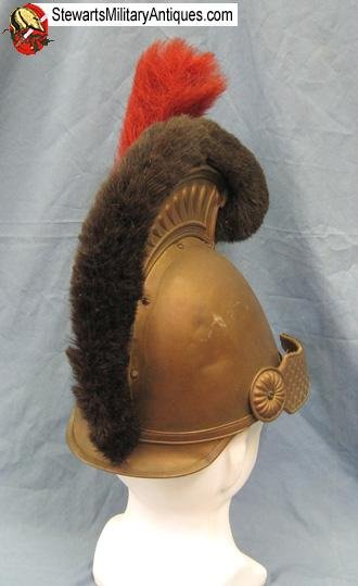  French Early 19th Century Sapeur & Pompier Brass Helmet — image 4