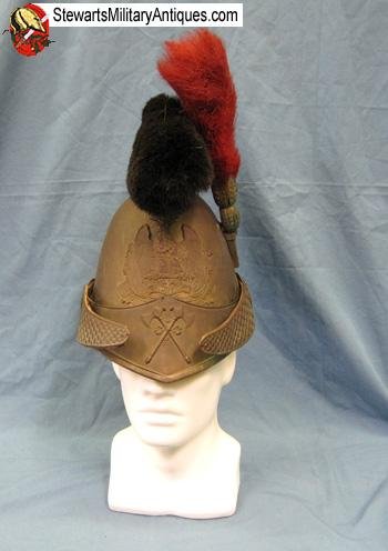  French Early 19th Century Sapeur & Pompier Brass Helmet — image 7