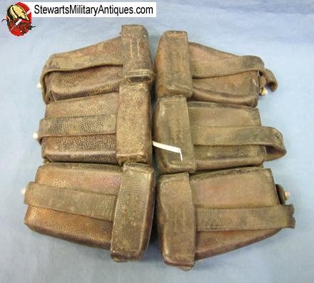  German WWII K98 Pouches, Date & Maker Matched. 1938 — image 2