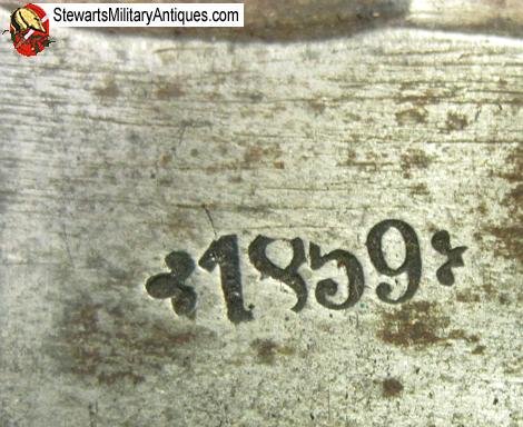  Austrian M1832/59 NCO Sword & Scabbard, Unit Marked, 1859 Date — image 2