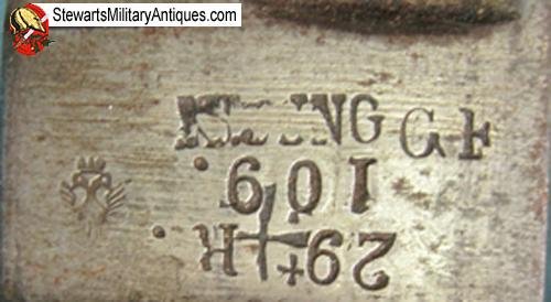  Austrian M1832/59 NCO Sword & Scabbard, Unit Marked, 1859 Date — image 4