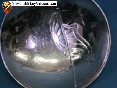  Japanese Meiji Era Metal Sake Cup — image 3