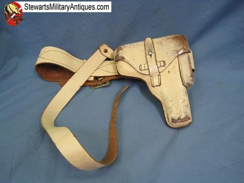  Belgian Post WWII Military Police Belt & Holster  — image 5