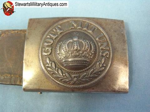  German WWI Prussian EM Buckle & Tab — image 2