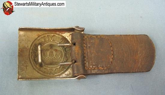  German WWI Prussian EM Buckle & Tab — image 5