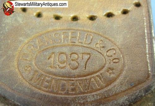  German WWII Army Buckle and 1937 Dated Tab — image 2