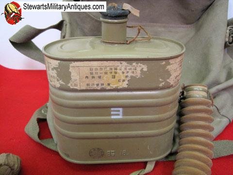  Japanese WWII Army Pattern Civilian Gasmask & Carrier — image 6