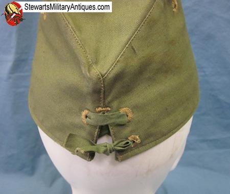  Japanese WWII Navy Enlisted Green Field Cap, Yellow Anchor, Black Backing — image 3