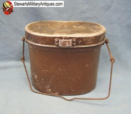  Japanese WWII Early EM Messkit, Articulated Handle — image 2