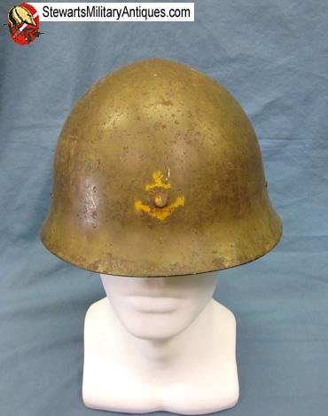  Japanese WWII Late War Navy Helmet Shell — image 2