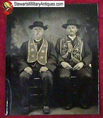  Tintype of Fraternal Order Brothers in half Union Case — image 2