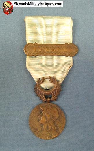  French Colonial Campaign Medal, Levant Bar   — image 2
