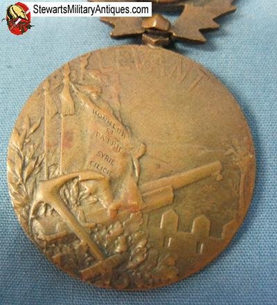  French Colonial Campaign Medal, Levant Bar   — image 6