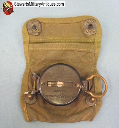 US WWII Lensatic Compass & Case — image 2