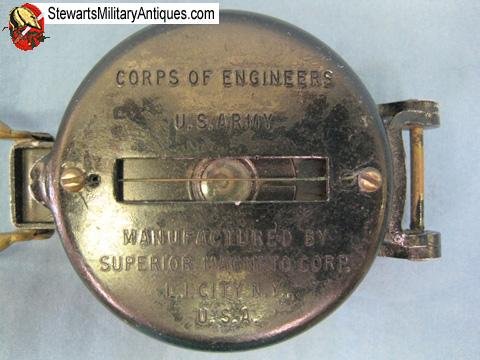  US WWII Lensatic Compass & Case — image 3