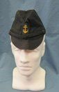 Japanese WWII IJN Blue Cotton Sailors Cap, Issue Tag