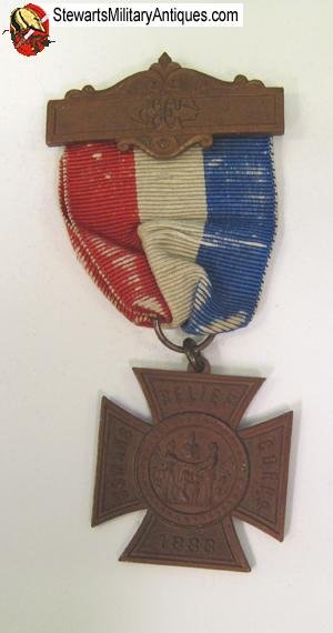  US Civil War GAR Womans Relief Corps Medal, 1888 — image 4