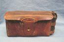 Japanese WWII Leather Rear Ammunition Pouch and Oiler