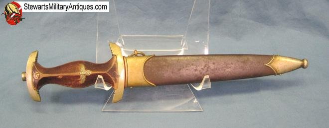  German WWII M1933 SA Enlisted Dagger, Unusual Maker Carl Kuhrt — image 2