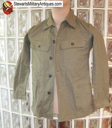  Japanese WWII Naval Landing Force Enlisted Green Cotton Combat Tunic — image 3