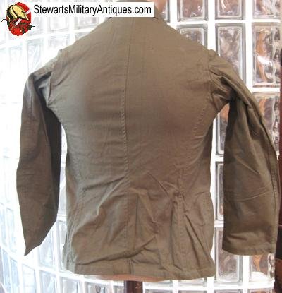  Japanese WWII Naval Landing Force Enlisted Green Cotton Combat Tunic — image 5