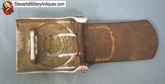  German WWII Army Enlisted Buckle and Dated Tab 1937 — image 2