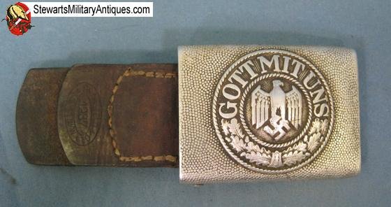 German WWII Army Enlisted Buckle and Dated Tab 1937 — image 5
