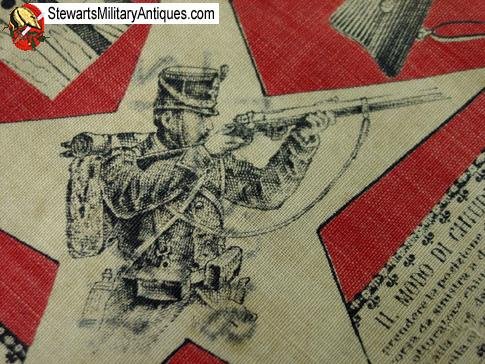  Italian Pre WWI Soldiers Instructional Scarf — image 2