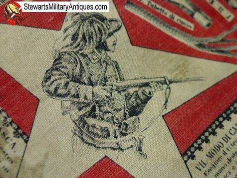  Italian Pre WWI Soldiers Instructional Scarf — image 3