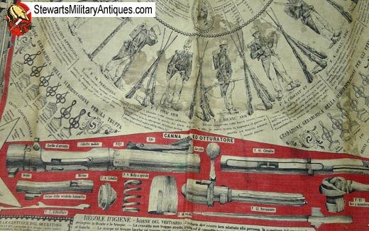  Italian Pre WWI Soldiers Instructional Scarf — image 4