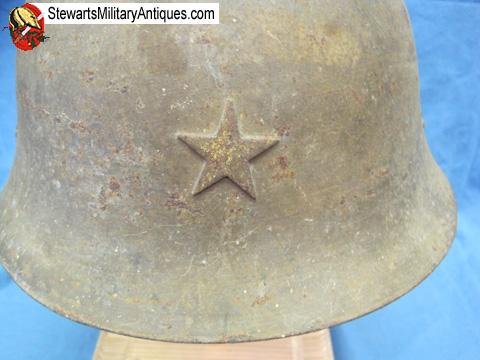  Japanese WWII Army Helmet Shell, Original Star — image 3