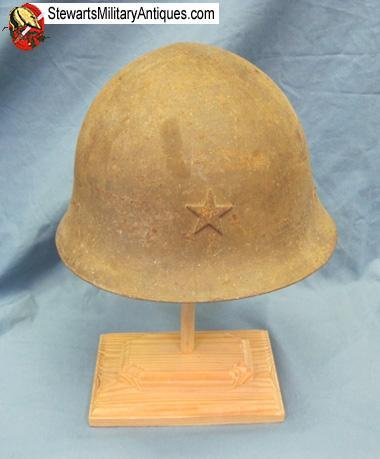  Japanese WWII Army Helmet Shell, Original Star — image 5