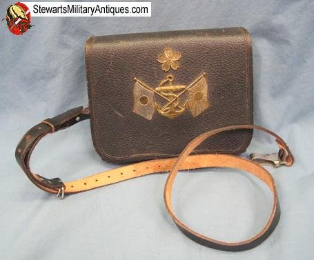  Japanese WWII Navy Band Music Pouch & Strap — image 2