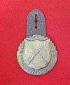 Czech WWII Infantry Bradge & Leather Tab