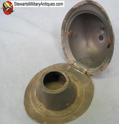  French WWI Souvenir Adrian Helmet Inkwell — image 2