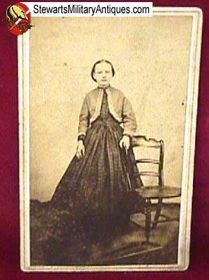  Lady in Zouave Jkt with Advertising CDV — image 2