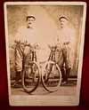 Two Guys with Bikes Cabinet Card