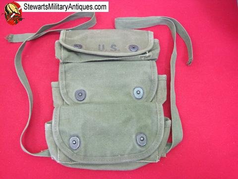  US Korean War Dark OD Three Pocket Grenade Pouch — image 2